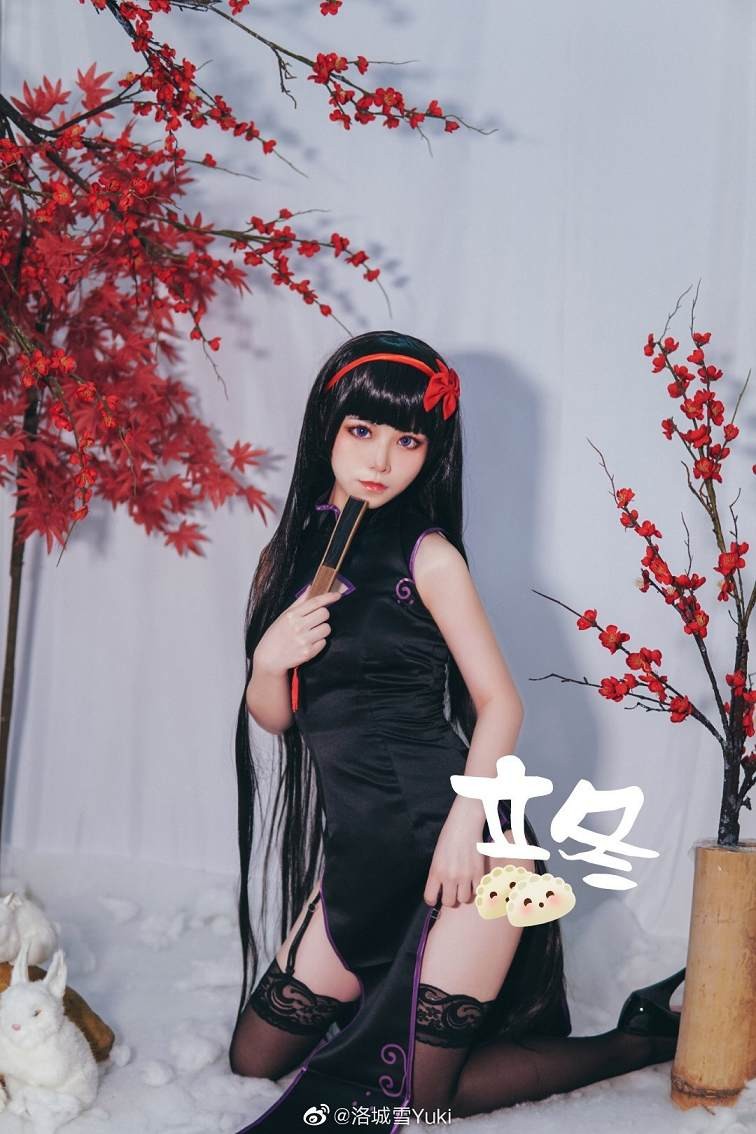 【洛城雪Yuki】晓美焰同人旗袍cosplay